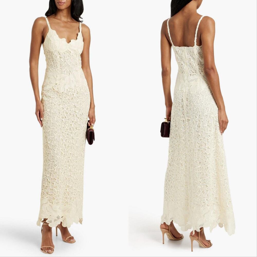 New Simkhai Phoenix Embroidered Lace Maxi Dress